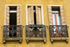 Colorful buildings with charming windows