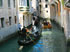 Evening parade of gondolas