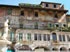 Beautiful muraled building at Piazza Erbe